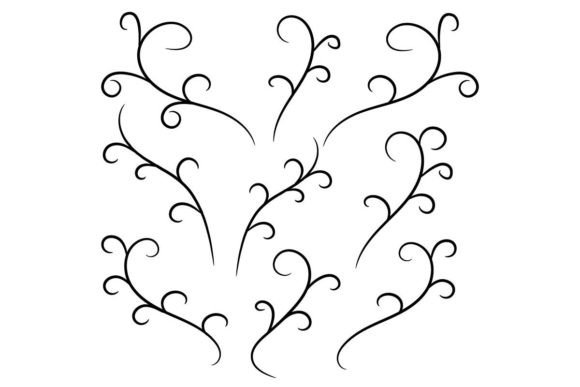 Download Line Art Floral Design Elements - Design Collection