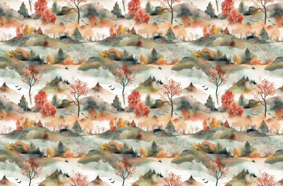 Download Watercolor Nature Patterns - Colorful - Nature patterns Collection