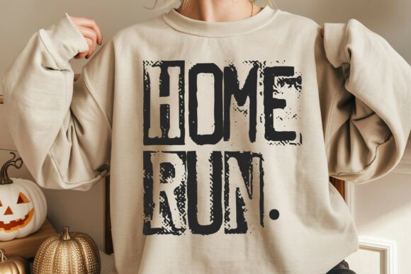 Download Home Run Typography Design - Design Collection