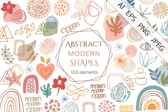 Download Modern Abstract Design Shapes - Design Collection
