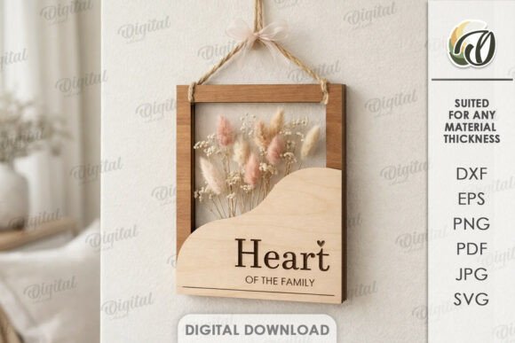 Download Mother's Day Floral Decor Laser Cut - Premium Resources