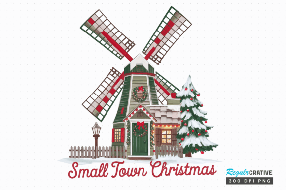 Download Small Town Christmas PNG,T-shirt Design - Design Collection