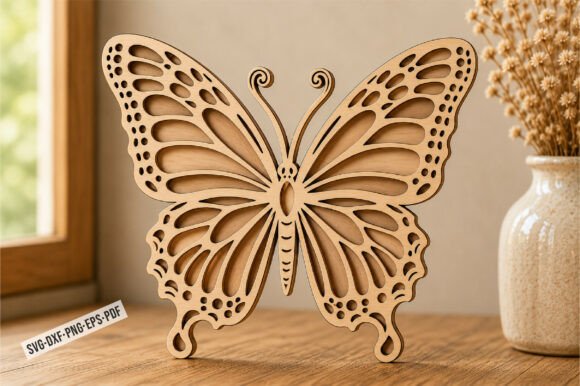 Download Elegant Butterfly Laser Cut Design - Design Collection