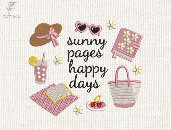 Download Sunny Pages Happy Days Embroidery Design - Design Collection