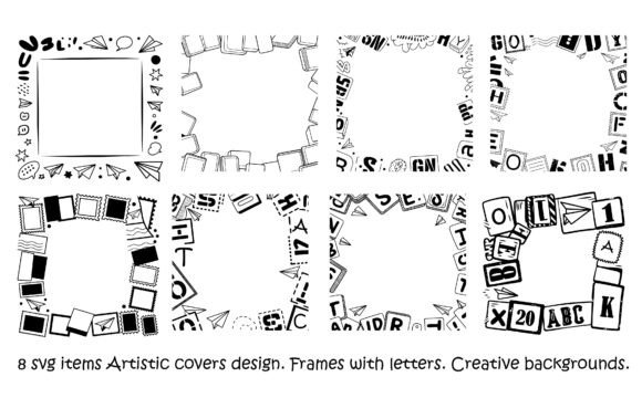 Download 8 Svg Items Artistic Frames Design - Design Collection