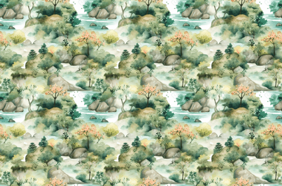 Download Watercolor Nature Patterns - Colorful - Premium Resources