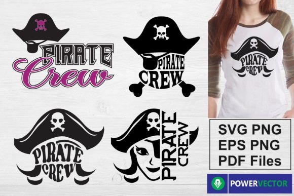 Download Pirate Crew Designs for DIY Project - Design Collection