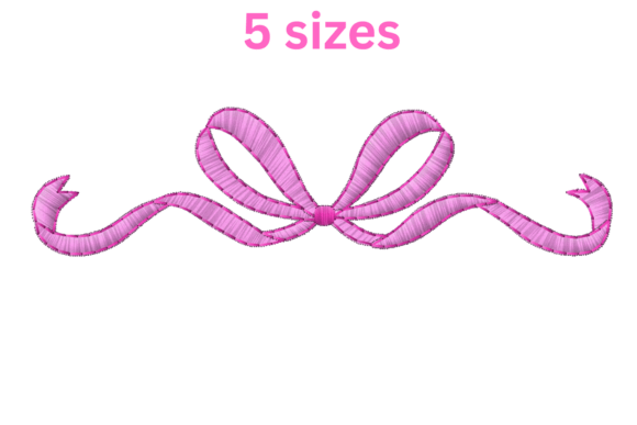 Download Wonderful Bow Embroidery Design - Design Collection