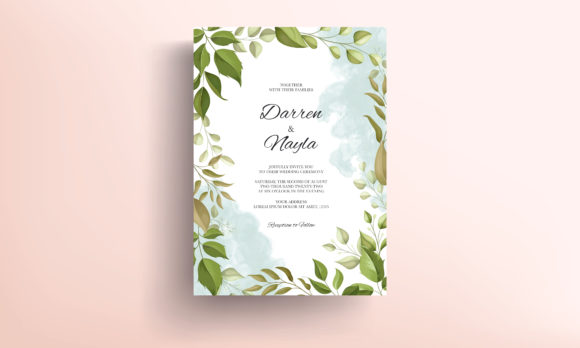 Download Wedding Invitation Card Leaf Design - Premium Resources