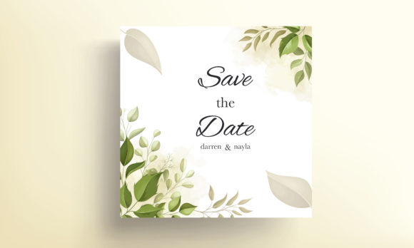 Download Wedding Invitation Card Leaf Design - Design Collection