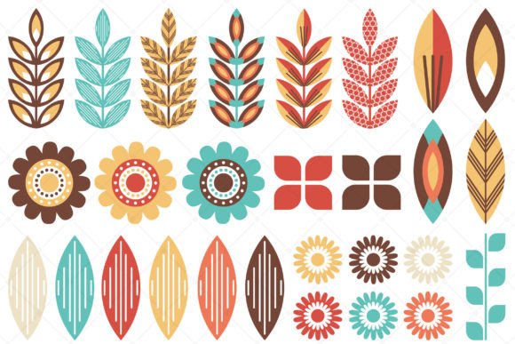 Download Colorful Floral Design Elements - Design Collection