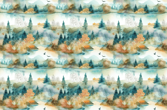 Download Watercolor Nature Patterns - Colorful - Nature patterns Collection