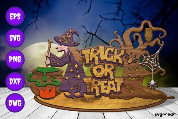 Download Trick or Treat Layered Laser Cut Designs - Design Collection