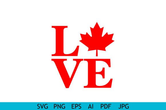 Download Canada Love Maple Leaf Design - Design Collection