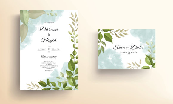 Download Wedding Invitation Card Leaf Design - Design Collection