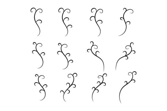 Download Line Art Floral Design Elements - Design Collection