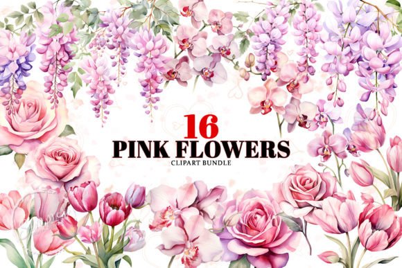 Download Watercolor Flowers Sublimation Clipart - Watercolor flowers Collection