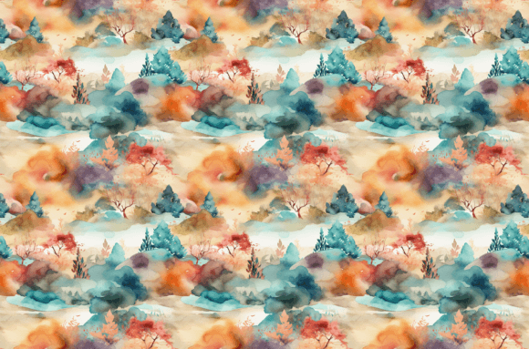 Download Watercolor Nature Patterns - Colorful - Premium Resources
