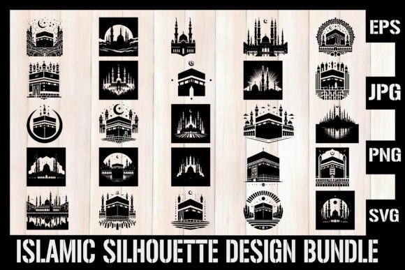 Download Islamic Silhouette Design Bundle - Design Collection