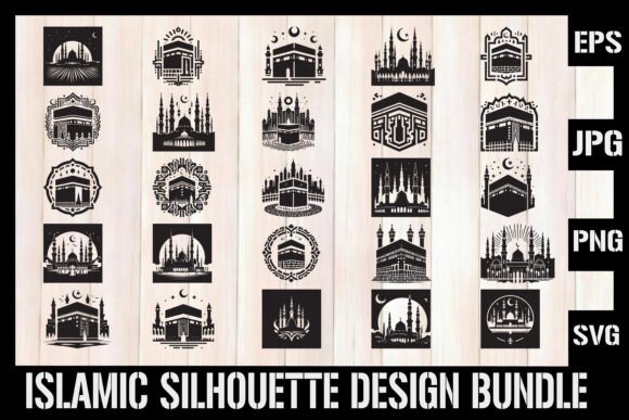 Download Islamic Silhouette Design Bundle - Design Collection
