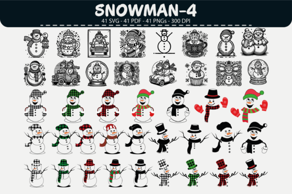 Download Snowman Vector Clipart – 41 Designs - Design Collection