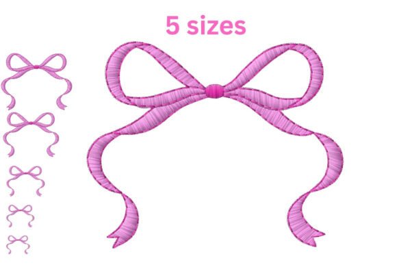 Download Creative Bow Embroidery Design - Design Collection