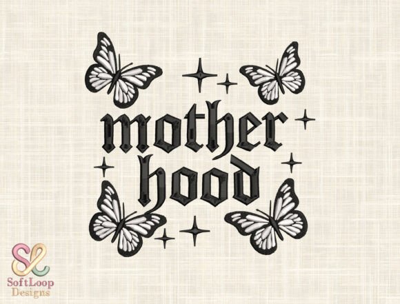 Download Motherhood Butterfly Embroidery Design - Design Collection